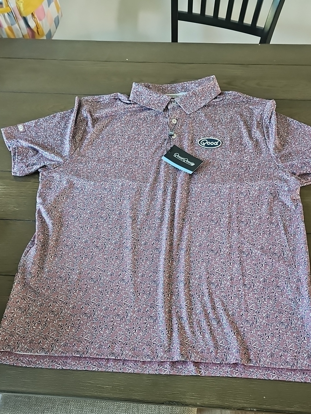 GOOD GOOD GOLF POLO • GRAPE GROUND • SIZE XL NEW WITH TAGS